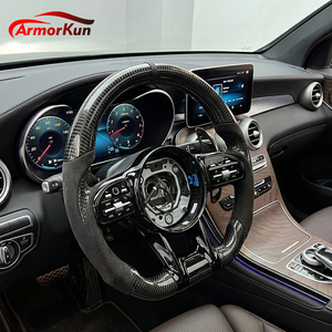 <span class=keywords><strong>Volant</strong></span> de voiture en fibre de carbone et <span class=keywords><strong>Alcantara</strong></span> pour Mercedes-Benz <span class=keywords><strong>AMG</strong></span> W204 W205 W167 W213 W222 W207 W212 - Product Image 1