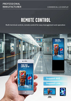 Pantalla Digital HD para Publicidad en Interiores, Señalización con Video Animado, Soporte Vertical de Piso, LCD de 32-86 Pulgadas, con SDK