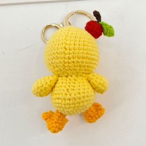 Porte-clés au crochet fait main, poupée amigurumi au crochet, mini-anges au crochet, porte-clés en forme de fruits, cerises et canards - Product Image 5