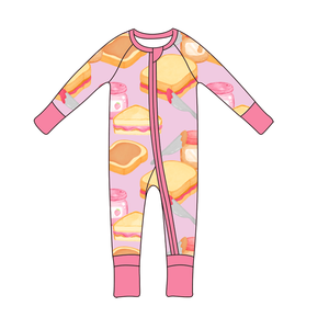 Ropa para Niños Donuts Ropa De <span class=keywords><strong>Bebe</strong></span> Ropa Infantil <span class=keywords><strong>Pijamas</strong></span> de Bambú para Bebés Zippy para Niños - Product Image 5