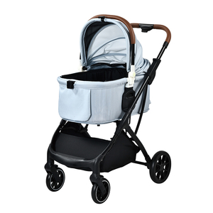 Meilleure poussette pliable personnalisée pour animaux de compagnie en plein air avec chariot portable détachable à 4 roues pour chiens et chats - Product Image 1