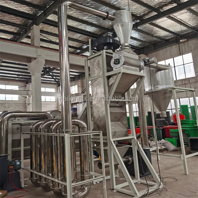 Kailong 기계 1000 ~ 1500 키로그램/시간 PP PE HDPE LDPE LLDPE PP PE 하드 플라스틱 세척 라인 재활용 라인