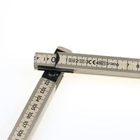 Outils de mesure pour le travail du bois BECOL de haute qualité, règle pliante en bois multifonctionnelle de 2 m avec logo personnalisé