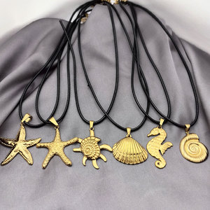 Summer Hawaiian Fashion Pendant Necklaces 316L Stainless Steel Jewelry 14k 18k Pvd Gold Plated Sea Seashell Necklace for Women - Product Image 2