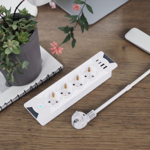 Enchufe de escritorio integrado, nuevo producto, de 2M Cable, salidas de 4AC, tira de extensión <span class=keywords><strong>oculta</strong></span> con enchufe multifunción de 2M y 1 de 2 canales - Product Image 3