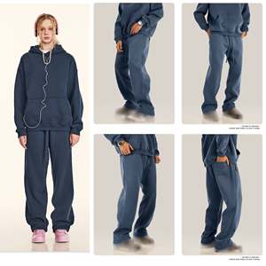 <span class=keywords><strong>Pantaloni</strong></span> Casual Oversize da Uomo in Cotone 100% con Stampa <span class=keywords><strong>Nera</strong></span>, Vita Alta, Gamba Dritta, Stile Hip Hop, del Brand Americano di Streetwear - Product Image 4