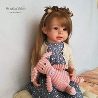 Poupée Bébé Reborn Bonnie en Silicone Vinyle Plein Corps, 18 Pouces, Nouveau-né, Réaliste, Poupée Fille Tout-Petit Debout, Princesse