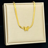 Ensemble de bijoux en acier inoxydable anti-ternissement Jeutelis pour femmes, collier et bracelet minimalistes à chaîne lame, cadeau tendance