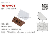 Support d'angle en forme de L pour meubles avec couvercle en plastique pour étagère de placard