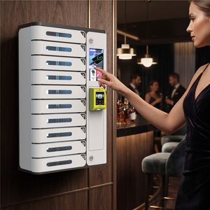 Y2 Power AMI - Casier de recharge pour téléphones portables à 10 emplacements avec station de recharge PD 20W compatible carte de crédit - Armoire sécurisée pour la recharge de téléphones - Product Image 2