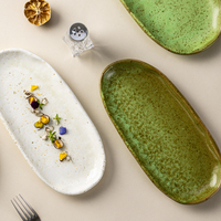 Assiettes en grès réactif YAYU, cuites à haute température, pour la restauration, l'hôtellerie et la fabrication sur mesure
