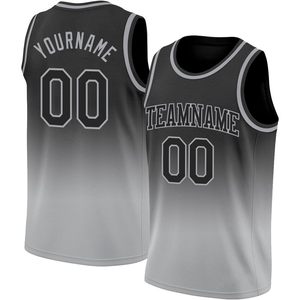 Camiseta de Baloncesto Personalizada con Degradado, Sin Mangas, Transpirable, de Malla Sublimada, Uniformes de Equipo Unisex para Adultos - Product Image 1
