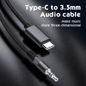 LDNIO LSY81C Câble de données audio Hi-Fi à noyau de cuivre Longueur I <span class=keywords><strong>m</strong></span> Câble de contrôle de fil USB-C à 3.5mm avec puce audio <span class=keywords><strong>DAC</strong></span> - Product Image 2