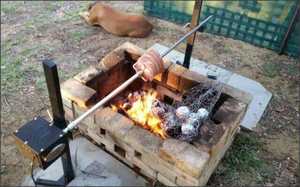 Barbecue en acier inoxydable, rôtissoire pour porc, <span class=keywords><strong>agneau</strong></span>, cochon, portable, cuisine en plein air, barbecue de camping - Product Image 6