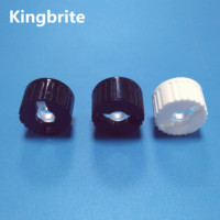 Nouvelle technologie de pointe, lentille LED à 90 degrés, surface transparente, matériau PMMA, lentille simple avec support et ruban adhésif