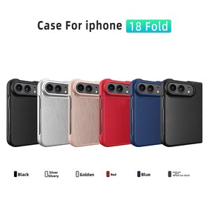 หัวนมินนำเสนอเคสหนังแบบเรียบง่าย สีพื้น น้ำหนักเบา และดีไซน์มินิมอลสำหรับ Apple iPhone 18 Ultra แบบพับได้ - Product Image 4