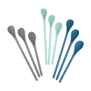 <b>Salad</b> Mixing Spoon Set 3 Piece Long Handle Plastic Dishwasher Safe Eco Friendly Kitchen <b>Tool</b> - Product Image 1
