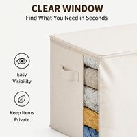 HomeHacks - Bacs de rangement pliables multifonctionnels en tissu non tissé pour vêtements et chaussures, pour le salon et la garde-robe