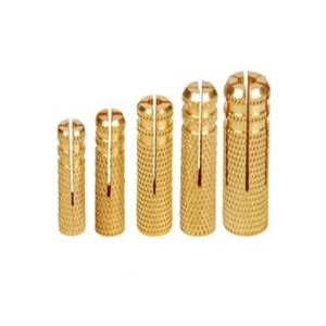 Anclajes de latón para estructuras de hormigón, anclajes de expansión ranurados utilizados en construcciones - Product Image 1