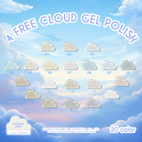 Hema Free TPO Free 2026 Tendance Cloud Dancer Blanc laiteux translucide effet gelée de yaourt Gel UV durci pour ongles