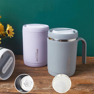 Taza de Acero Inoxidable 304 Personalizada con Tapa y Pajita, Taza de Café de Lujo Ligera Resistente al Calor, Botella de Agua de Viaje - Product Image 1