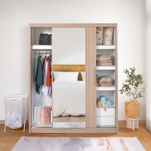 <span class=keywords><strong>Armadio</strong></span> Moderno in Acciaio con Motivo Stampato, <span class=keywords><strong>Armadio</strong></span> Metallico con <span class=keywords><strong>Ante</strong></span> Scorrevoli per Vestiti dei Bambini, Armadietto per Camera da Letto dei Bambini - Product Image 1