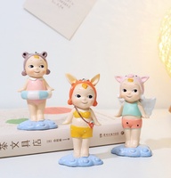 Figurine d'ange bébé en résine, adorable petit ornement, statue de chérubin céleste, décoration d'étagère pour chambre d'enfant, cadeau mignon