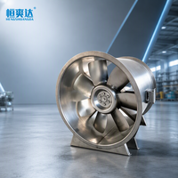 Ventilateur d'extraction axial HTF de type A en acier inoxydable 304 316L pour la ventilation des fumées dans les bâtiments, les tunnels et les garages souterrains - Nouveau