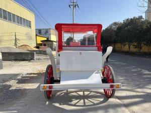 Charrette à chevaux touristique européenne, calèche, chariot de mariage, charrette à chevaux électrique en vente - Product Image 6