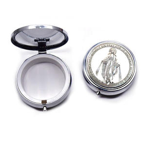 KOMI Caja de Regalo de Lujo para Rosario de Comunión de San Benito, Caja Metálica de Embalaje - Product Image 3