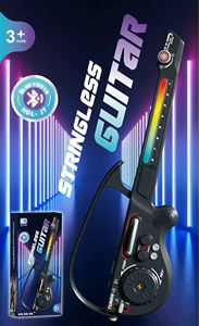 Bambini <span class=keywords><strong>mini</strong></span> chitarra giocattolo strumenti musicali bambini di apprendimento esercizio multifunzione Bluetooth chitarra elettronica per bambini - Product Image 2