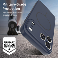 Étui magnétique en TPU+PC avec trou pour cordon, protection précise de l'appareil photo, sensation de peau