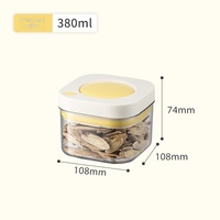 En stock – Boîte hermétique transparente multi-tailles à fermeture facile pour grains de café et aliments secs – Idéale pour le garde-manger