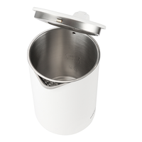 Meilleure vente de bouilloire électrique à double couche en acier inoxydable 1,7 L OEM ODM 304 avec arrêt automatique pour hôtel commercial
