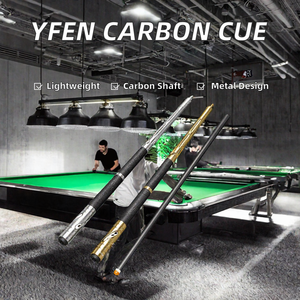 Taco de billar de fibra de carbono con unión central de aleación de aluminio, 147 cm, ligero, para snooker - Product Image 2