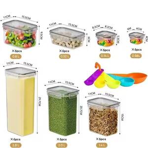 Ensemble de 42 boîtes hermétiques pour le stockage des aliments, idéal pour l'organisation du garde-manger en plastique, lot de 24 - Product Image 4