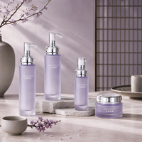 Emballages cosmétiques en verre personnalisés avec logo, couleurs uniques, flacons et pots de 50g, 40ml, 100ml, 120ml, contenants cosmétiques givrés
