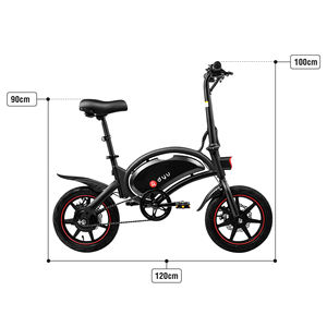 UE EE. UU. Almacén <span class=keywords><strong>DYU</strong></span> D3F 14 pulgadas 250W E-Bike Precio de fábrica E Bikes Kit <span class=keywords><strong>Bicicleta</strong></span> eléctrica Mini Ebike para desplazamientos - Product Image 3