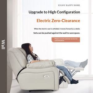 Canapé inclinable électrique <span class=keywords><strong>de</strong></span> première classe Zero Wall - Siège <span class=keywords><strong>de</strong></span> cinéma maison intelligent multifonctionnel en cuir avec extension électrique - Product Image 2