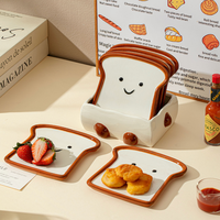 Nouvelles assiettes à thé et à collation pour la maison, avec des assiettes à pâtisserie en céramique créatives et un ensemble d'assiettes à fruits pour un usage domestique