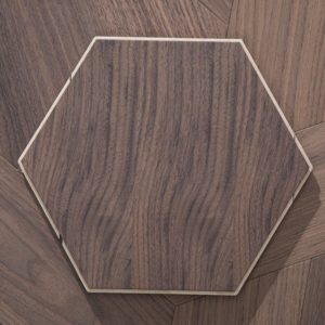 <span class=keywords><strong>Parquet</strong></span> en <span class=keywords><strong>bois</strong></span> d'ingénierie multicouche à motif <span class=keywords><strong>hexagonal</strong></span> moderne en noyer noir, durable pour cuisine et salle de bain - Product Image 4
