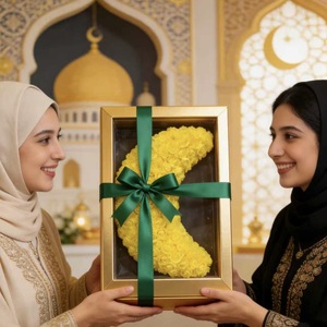 ดอกกุหลาบจำลองรูปดาวและพระจันทร์ ตกแต่งสร้างบรรยากาศบนโต๊ะอาหาร มีให้เลือกสามสี - Product Image 6