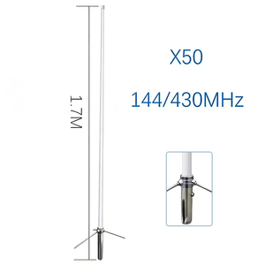 เสาอากาศสถานีฐานภายนอก X50 1.7 เมตร 144/430MHz แบบสองย่านความถี่  แบบรอบทิศทาง  วัสดุไฟเบอร์กลาส - Product Image 1