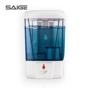 Dispensador de sabão automático para parede, montagem sensível ao toque de 700ml, recarga