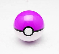 Pokeball en aluminium anodisé rouge personnalisée pour Pocket Monster