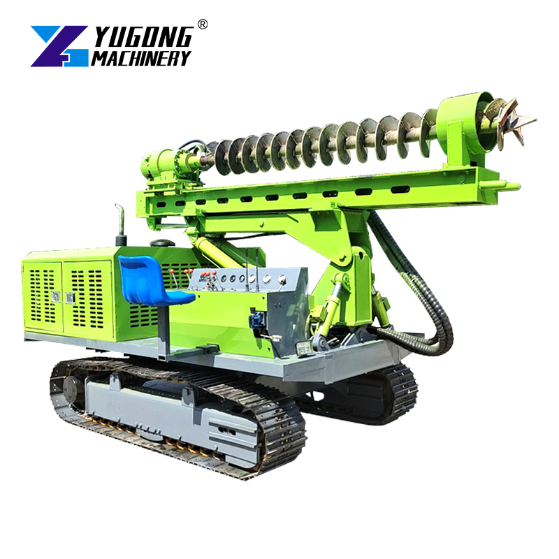 30m 100m Crawler PV Solar Pile Ground Screw for Screw Pile Drilling Rock DTH Hammer Ramming Pile