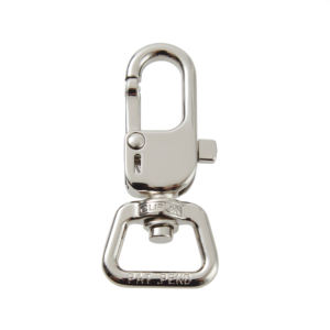 Clipon AK211T-M-020-NKL, crochet pivotant à verrouillage automatique en métal, brevet US/UE, haute résistance, adapté aux produits d'extérieur, collier pour animaux de compagnie - Product Image 1