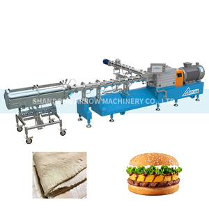 Vegan Meat Analogues and High Moisture Extrusion Cooking Hmma <strong>Fibrated</strong> Vegetarin Protein Extruder Machine - Product Image 2