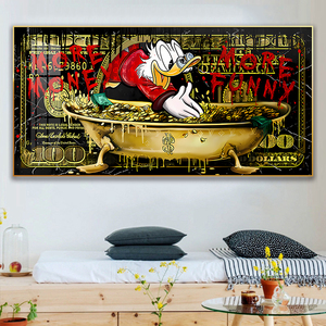Quadro Motivazionale con Anatre che Prendono Soldi, Arte Ispirazionale per Casa e Camera da Letto, Regalo per Ragazzi - Product Image 6