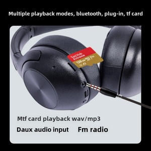 Wh910 Auriculares de graves cómodos de aspecto alto Nuevos auriculares Nia Blue Tooth con tarjeta inalámbrica MP3 Plug-In para uso en teléfonos móviles - Product Image 3